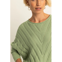 Expresso Trui Ajour Pistache